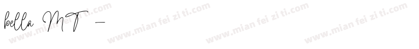 bella MT字体字体转换